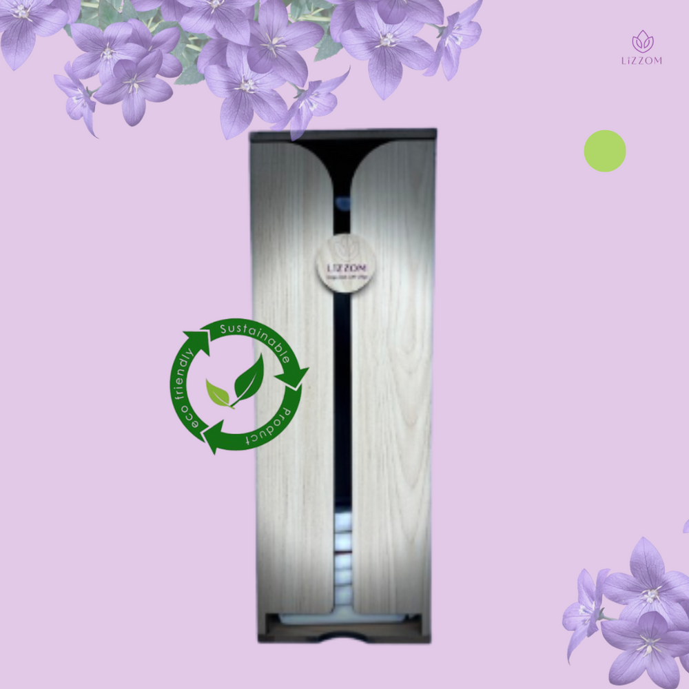 MODEL-W-PRO Minimalist Manual Wooden Sanitary Pads Dispenser.