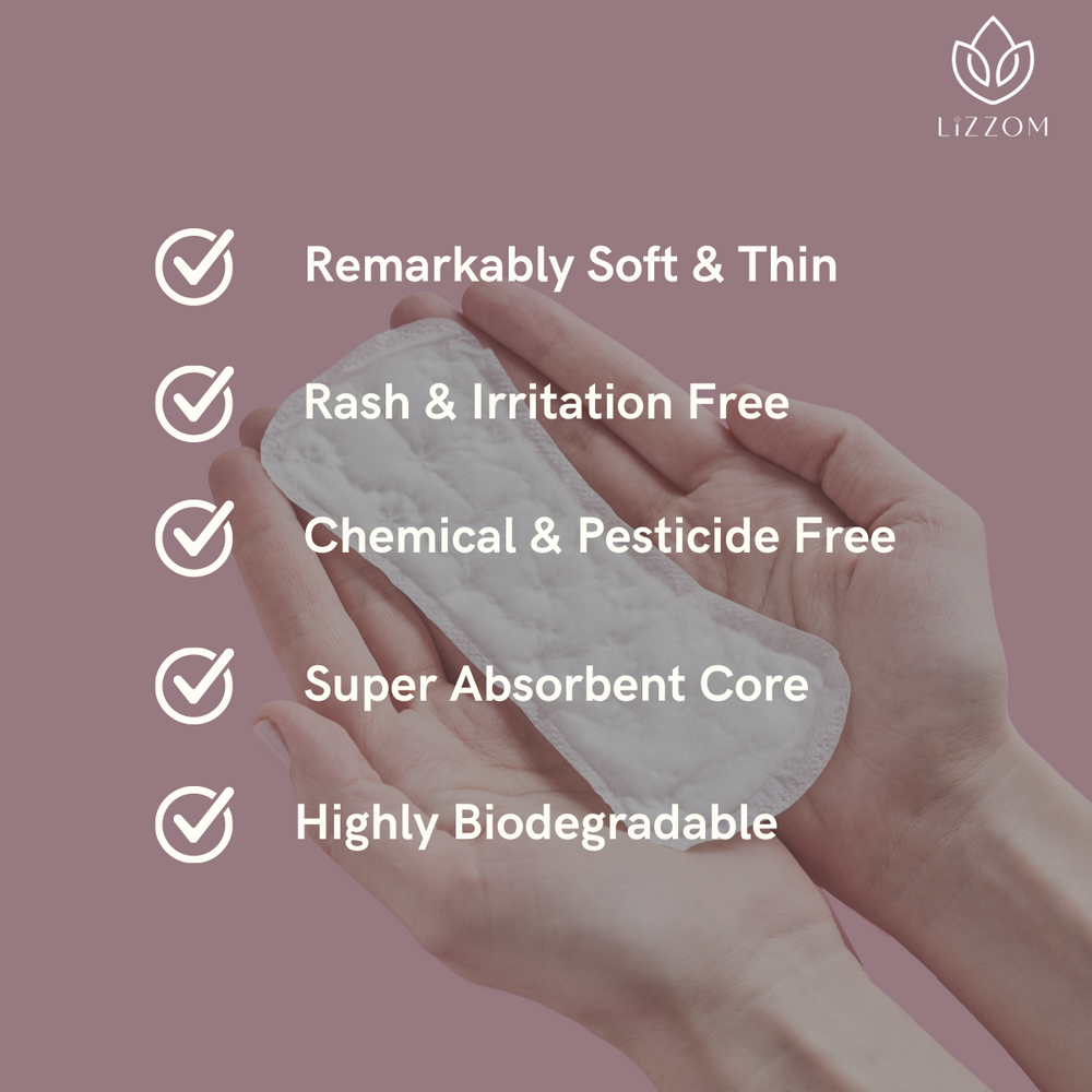 Soft, rash-free, chemical-free, super absorbent, biodegradable