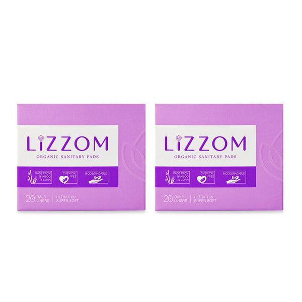 LiZZOM Organic Daily liners - Pack of 2 (40 Liners)