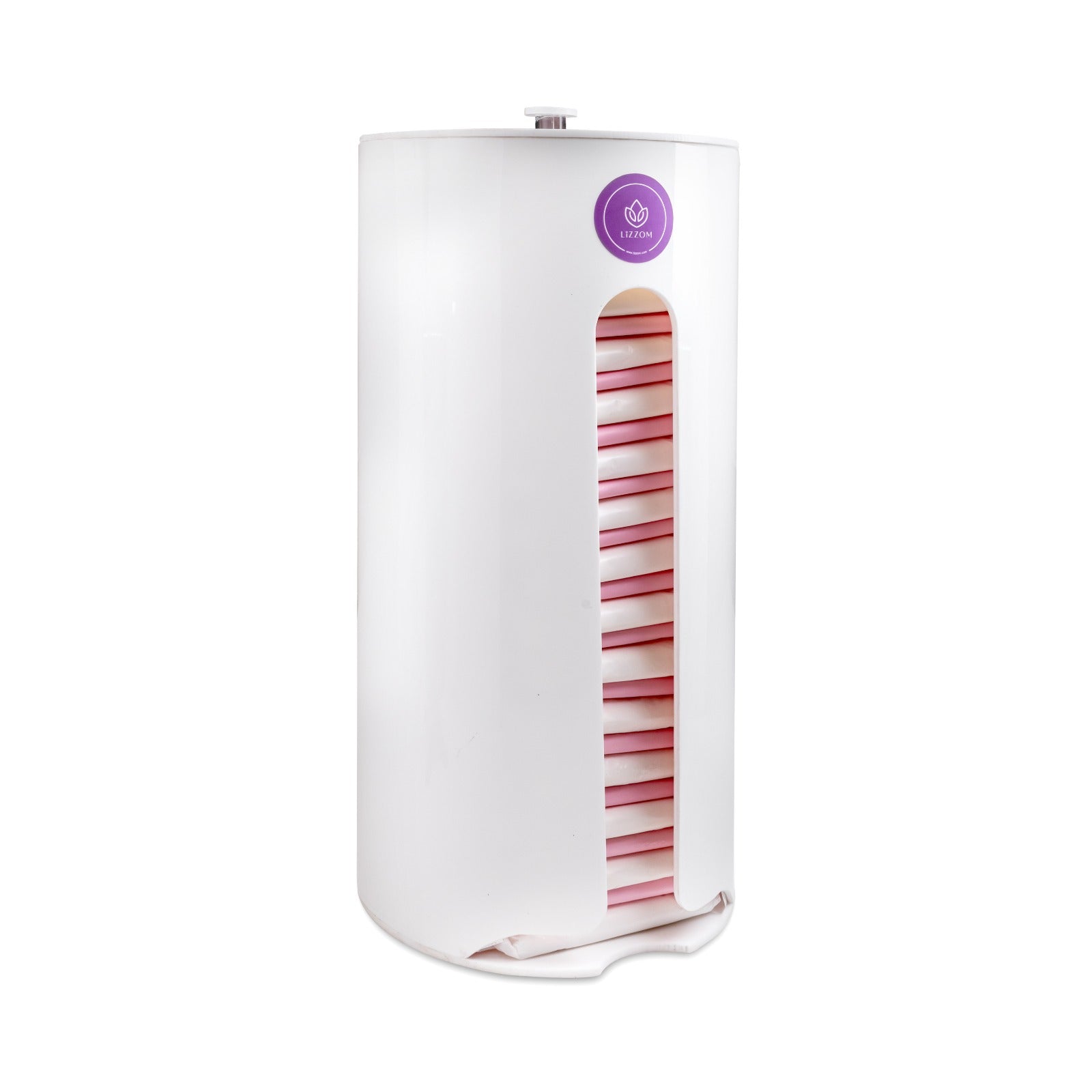 MODEL-SCW-PRO Sleek CURVED Acrylic White Sanitary Pads Dispenser PRO