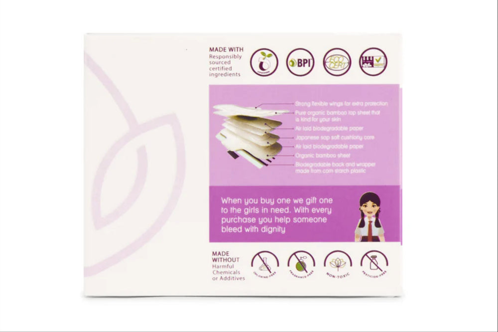 LiZZOM Organic Ultrathin Sanitary Pads — packaging — LiZZOM organic period care, UAE