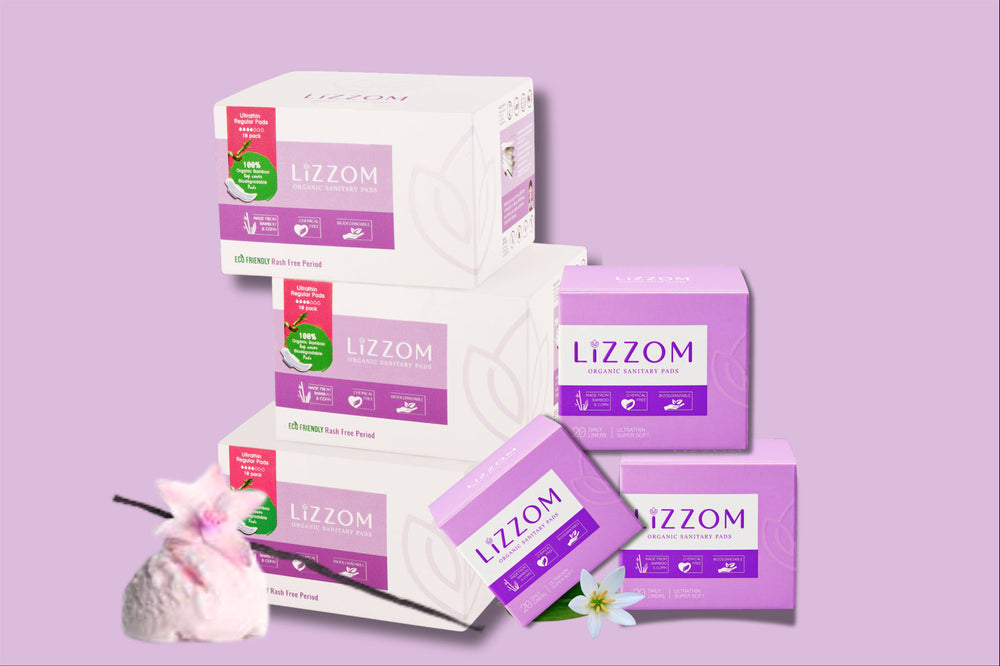 LiZZOM Quarterly Bundle Pack — materials — LiZZOM organic period care, UAE