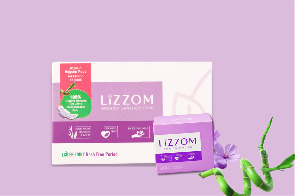 LiZZOM Mini Monthly Bundle — materials — LiZZOM organic period care, UAE