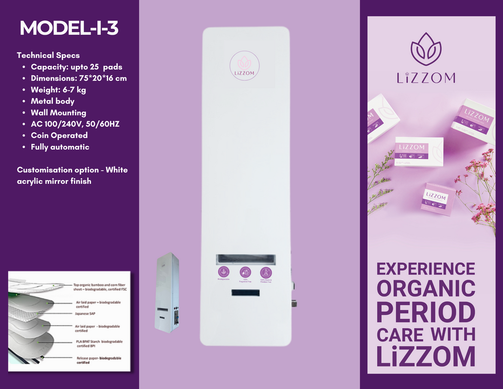 MODEL-I-3  Sanitary Pads Vending Machine - Coin operation.