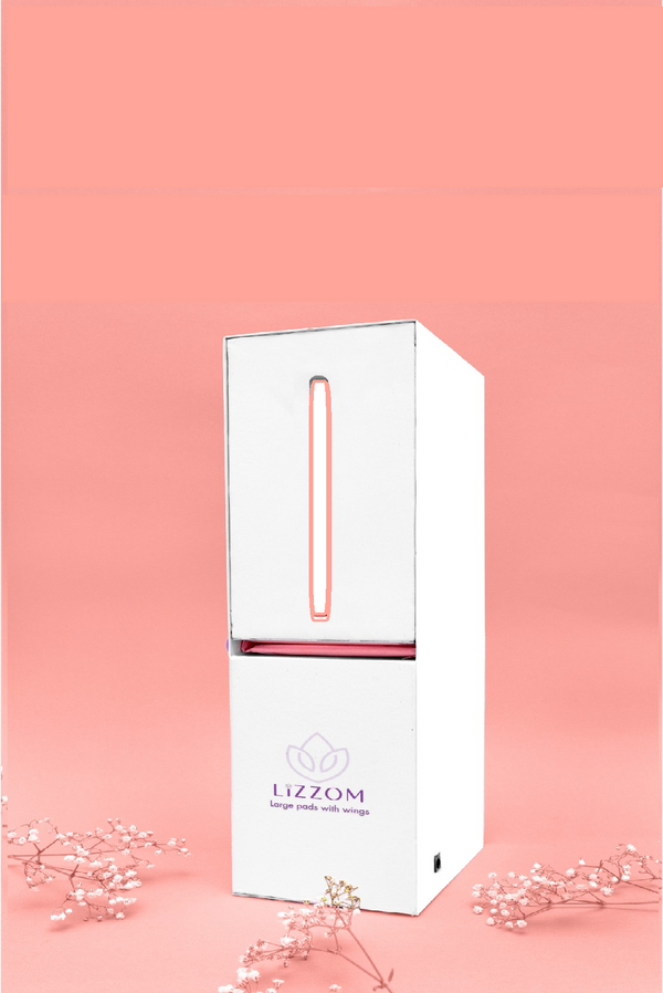 MODEL-I-5-B     Fully Automatic Motion Sensor White Sanitary Pad Vending Machine - (Free pad dispense)