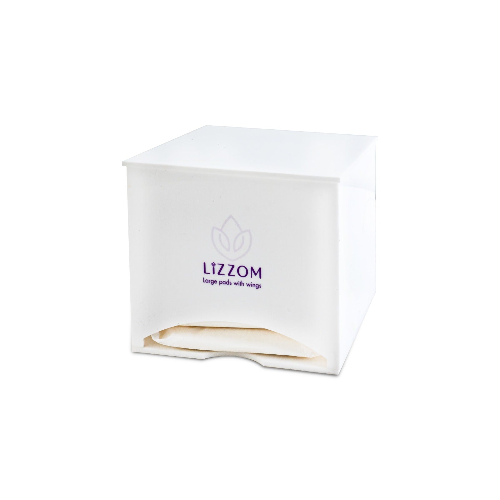 MODEL-MW-PER LiZZOM  Minimalist Acrylic White Sanitary Pads Dispenser PERSONAL