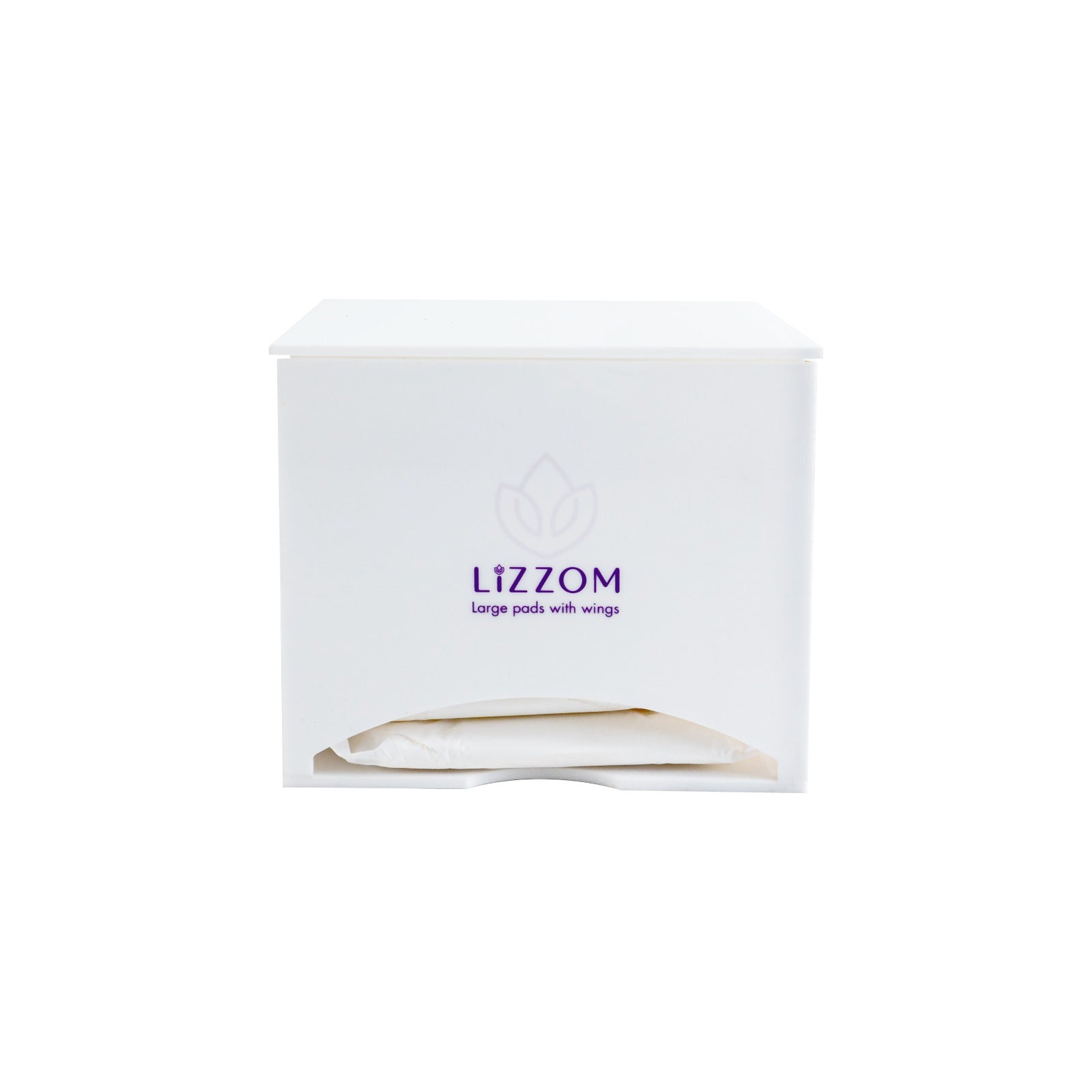 MODEL-MW-PER LiZZOM  Minimalist Acrylic White Sanitary Pads Dispenser PERSONAL