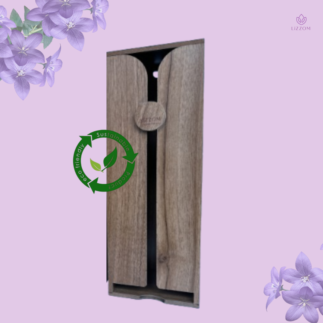 MODEL-W-PRO Minimalist Manual Wooden Sanitary Pads Dispenser