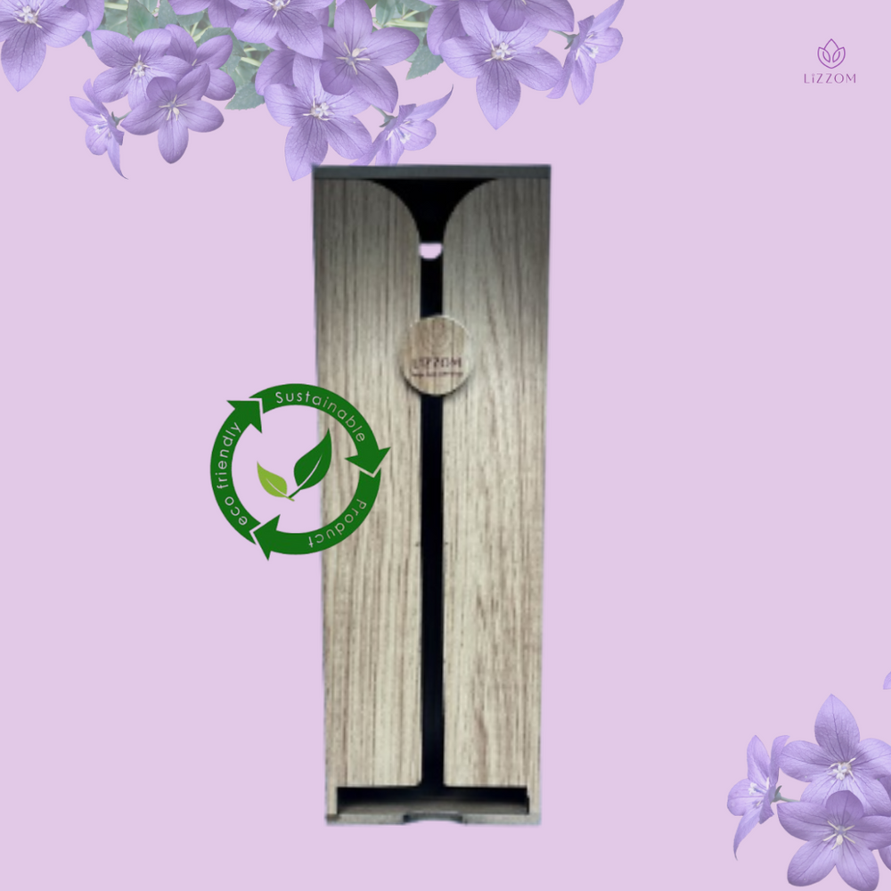 MODEL-W-PRO Minimalist Manual Wooden Sanitary Pads Dispenser.