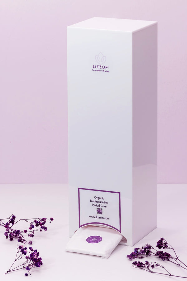 MODEL-MW-PRO      Minimalist Manual Acrylic White Sanitary Pads Dispenser