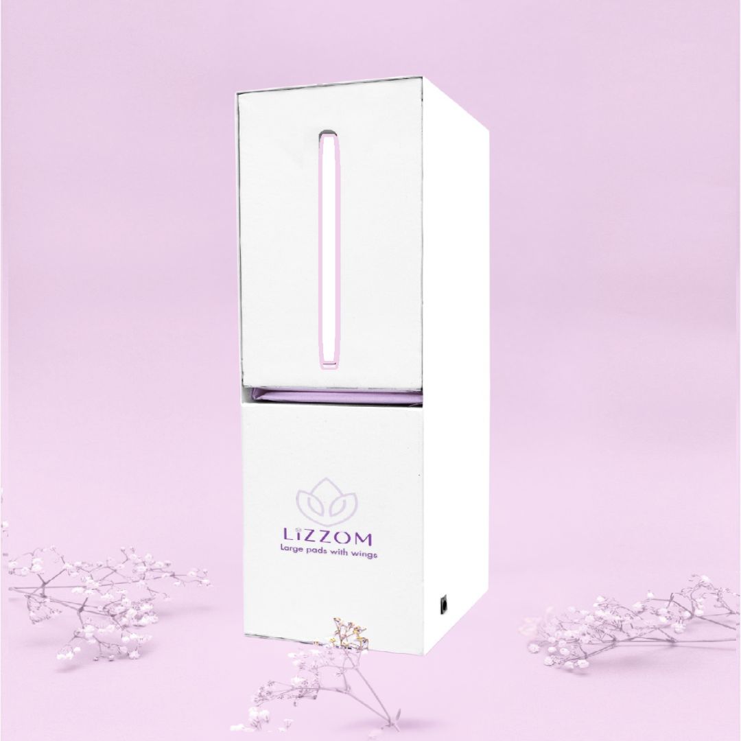 MODEL-I-5-B     Fully Automatic Motion Sensor White Sanitary Pad Vending Machine - (Free pad dispense).