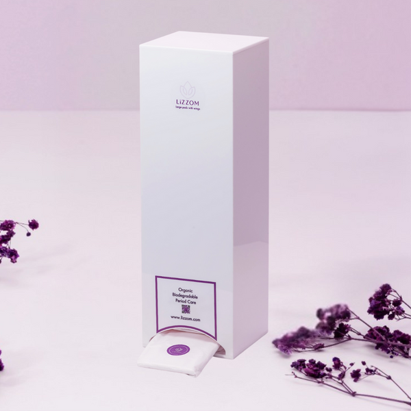 MODEL-MW-PRO     Minimalist Manual Acrylic White - Sanitary Pads Dispenser