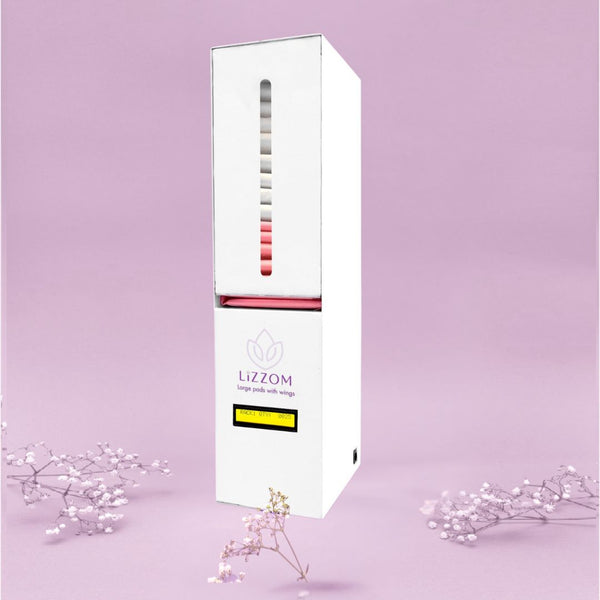 MODEL-I-4      White RFID-Enabled Fully Automatic Sanitary Pad Vending Machine (Free or controlled pads dispense)