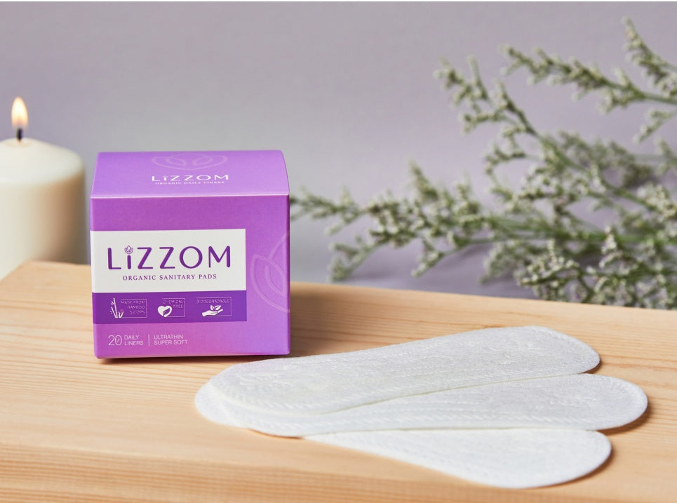 LiZZOM Organic Ultrathin Daily Liners, slim liners without wings