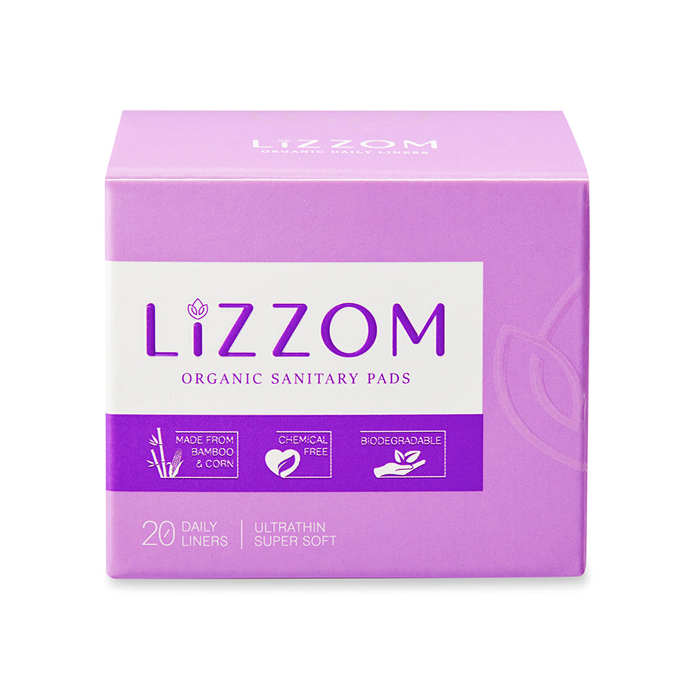 LiZZOM Organic Ultrathin  Liners for daily use   (20 Daily Liners)