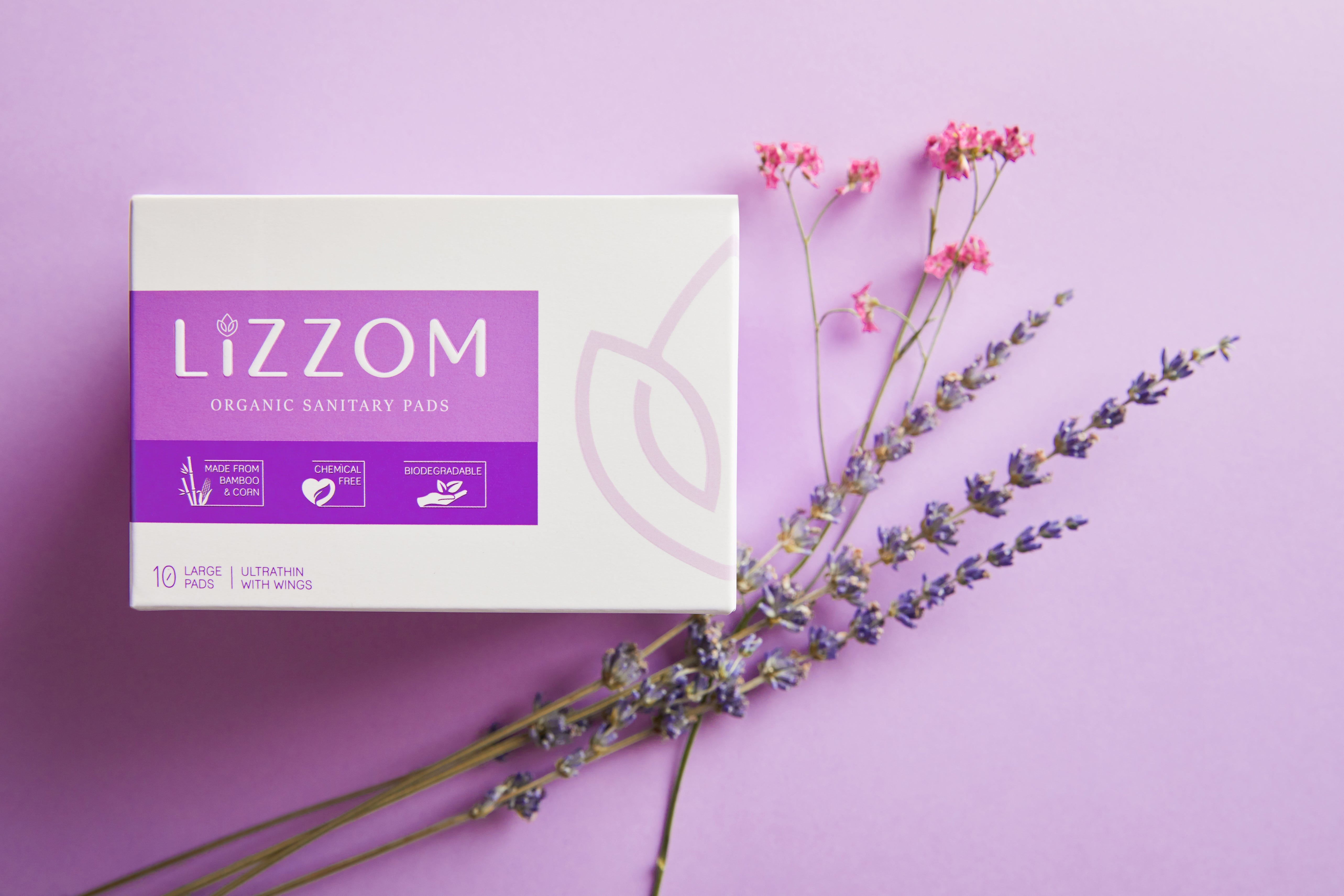 LiZZOM Organic Ultrathin Sanitary pads (CHECK OUR SINGLE SIZE PACKS)