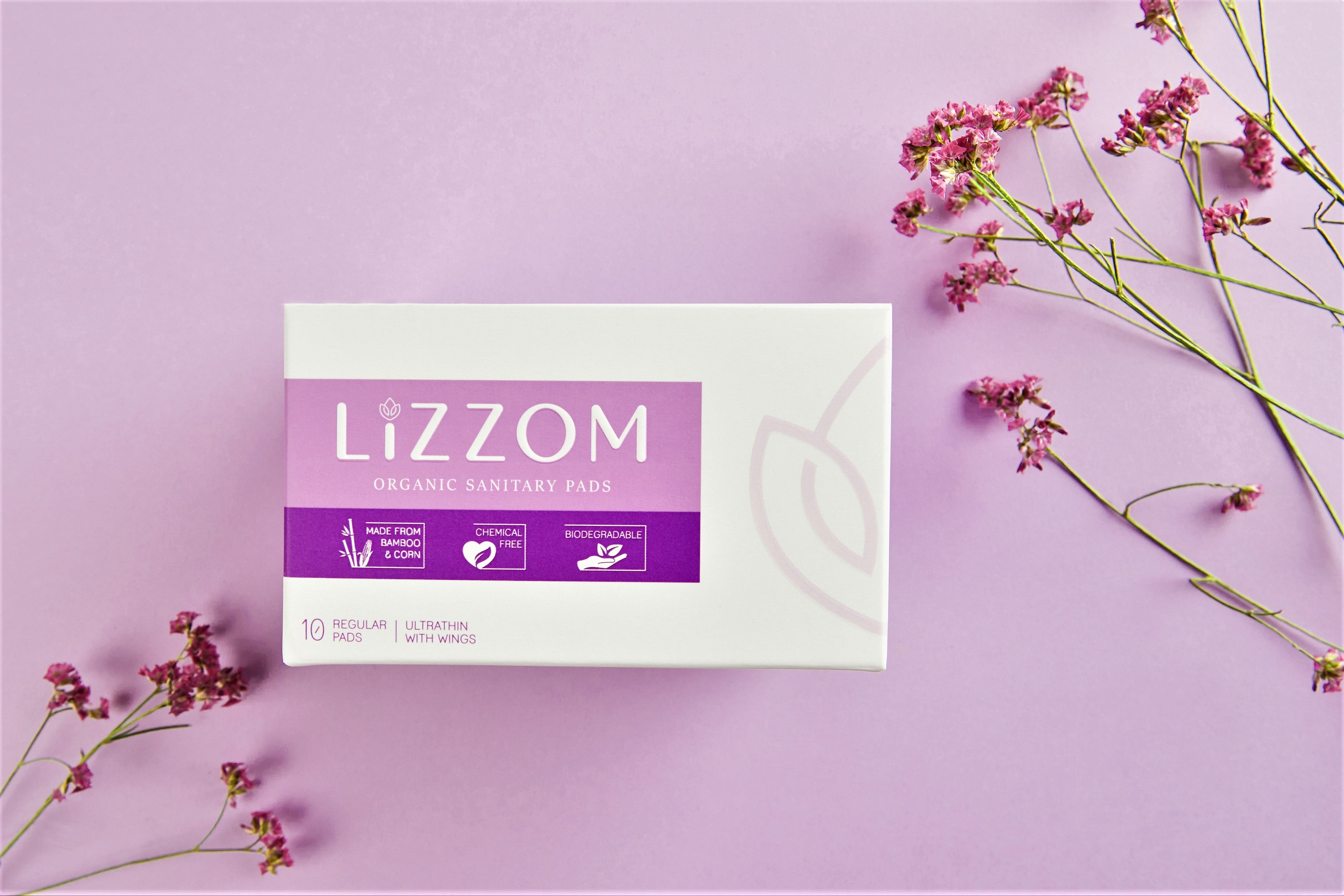 LiZZOM Mini Monthly Bundle (A combination of 1 pack your choosen size of pads + 1 pack of your favourite daily liners)