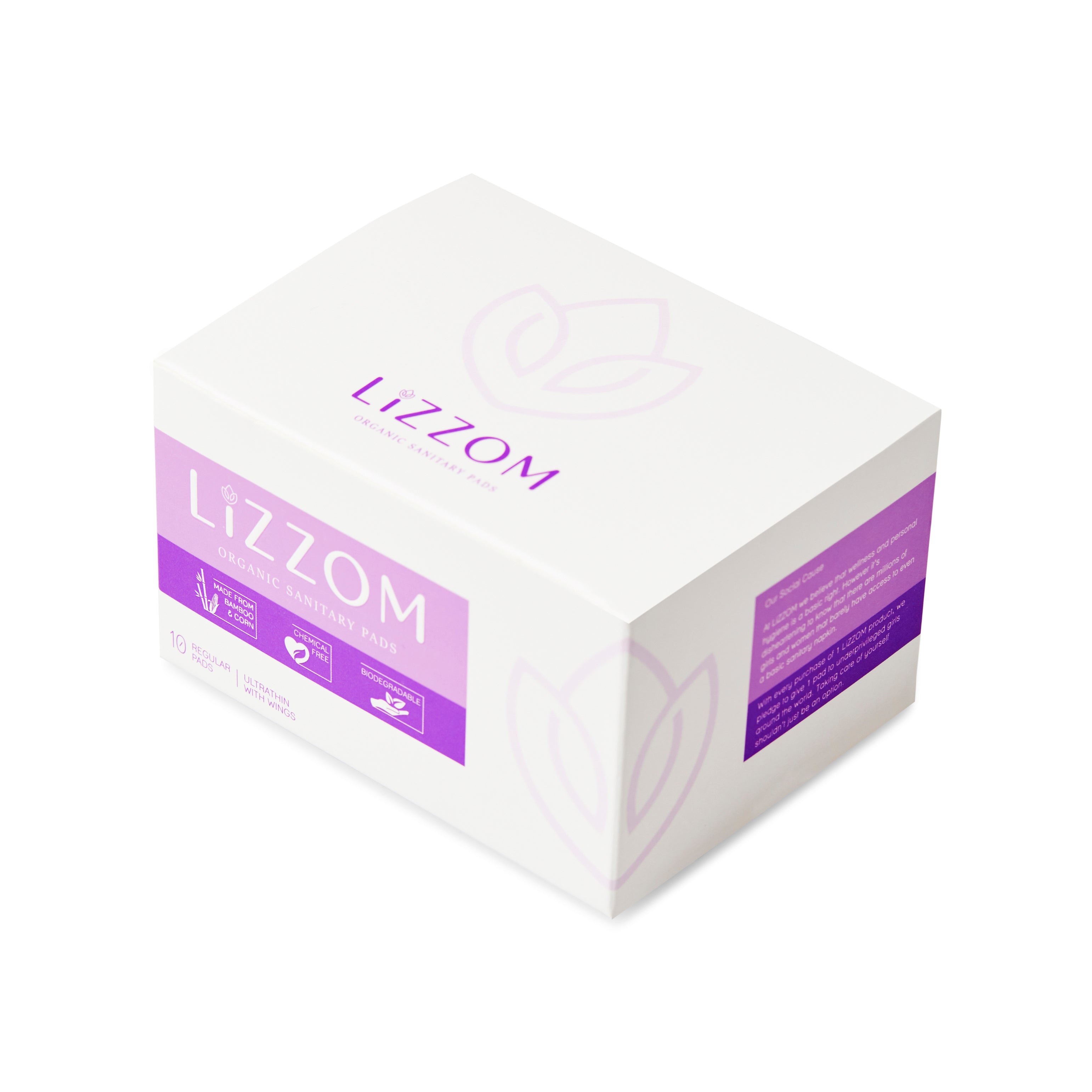 LiZZOM Organic Ultrathin Sanitary pads (CHECK OUR SINGLE SIZE PACKS)
