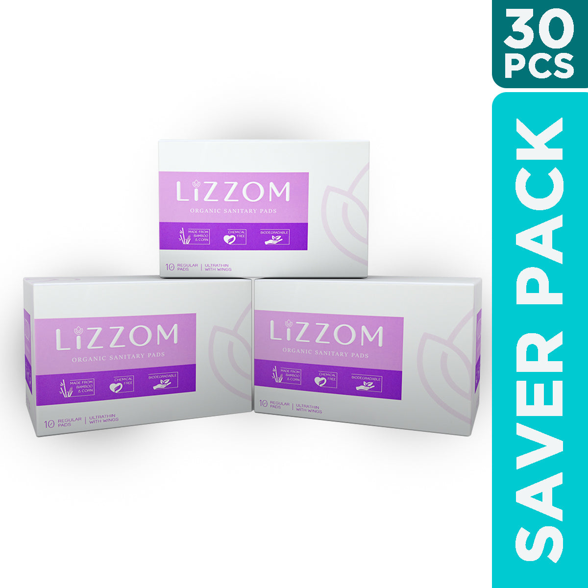 Pack of 3 boxes (30 pads) - Click and check more sizes