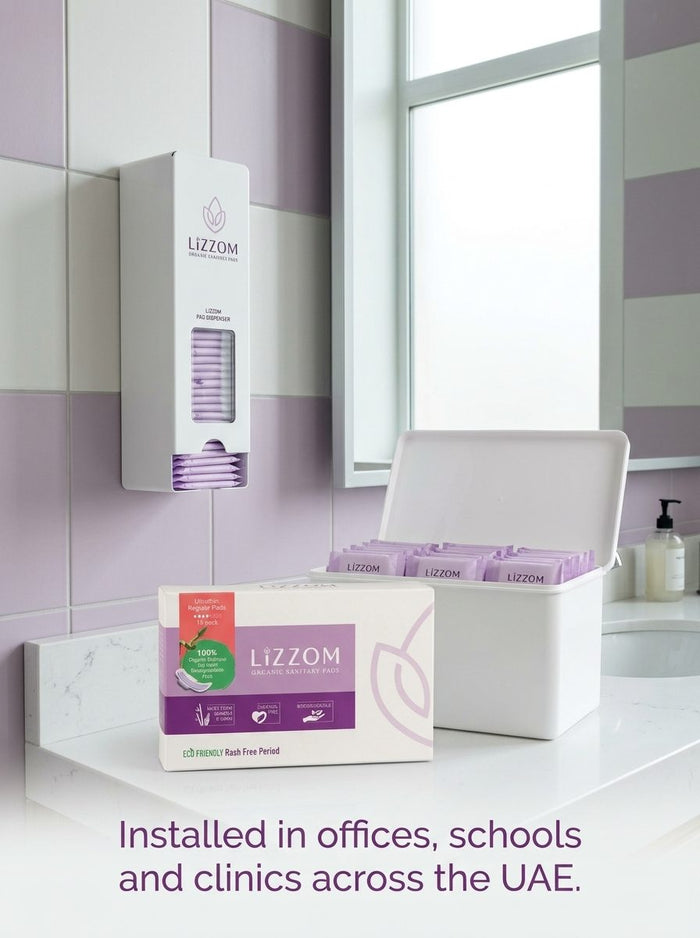 LiZZOM dispenser in an office washroom
