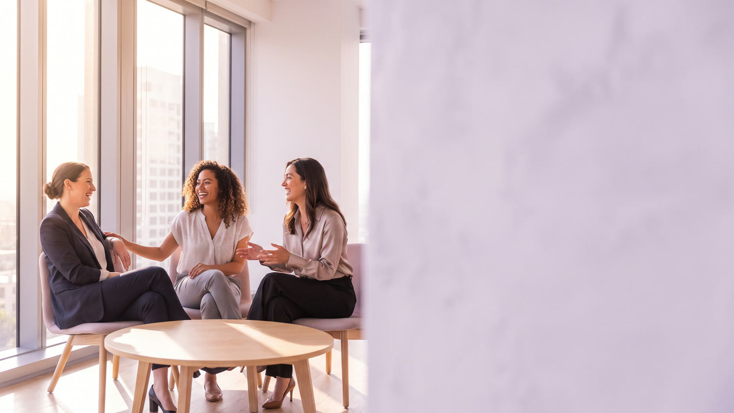 Colleagues in a period-positive workplace
